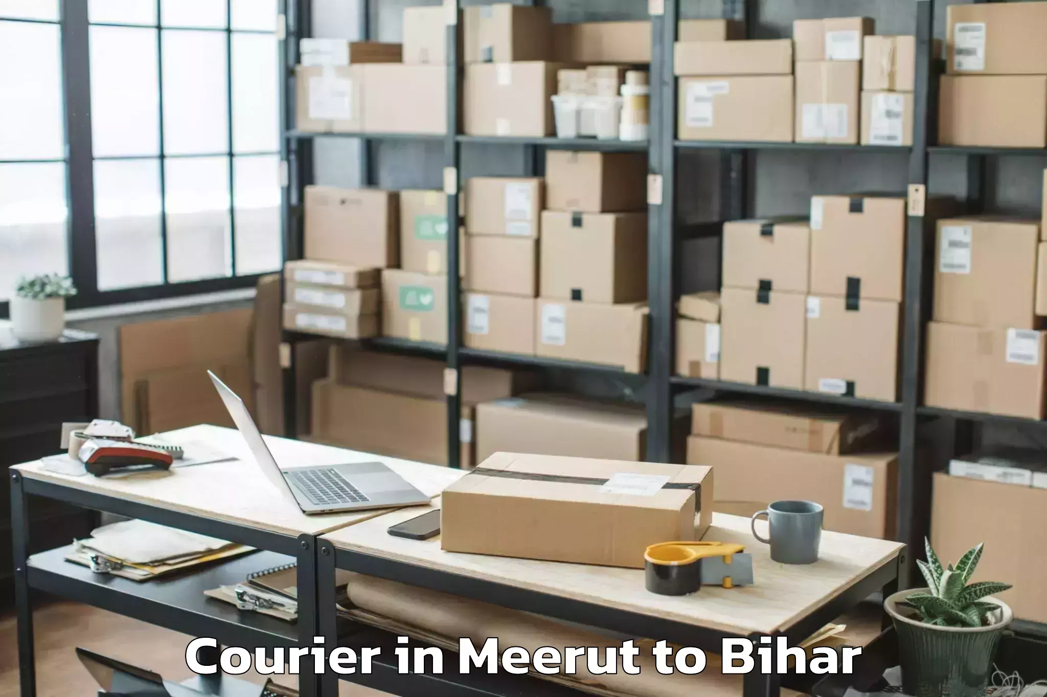 Reliable Meerut to Barhiya Courier